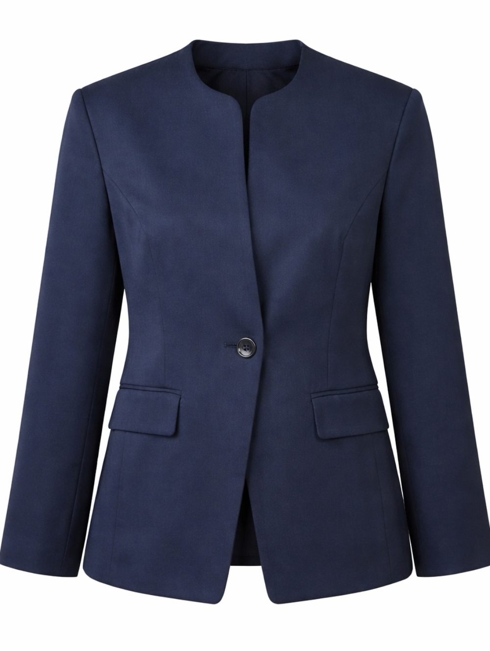 Vintage London Fog Collectables 100% Pure Virgin Wool Navy Blue Women's Blazer M